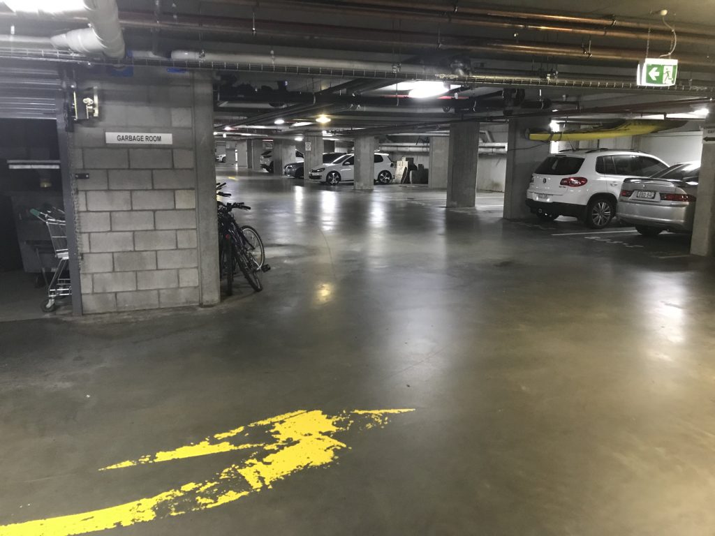 Turn left then drive towards the Western wall drive down the ramp