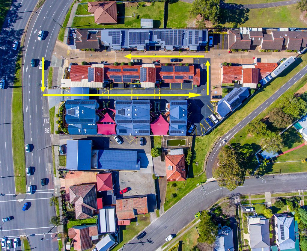 unit 30 exit driveway top down view